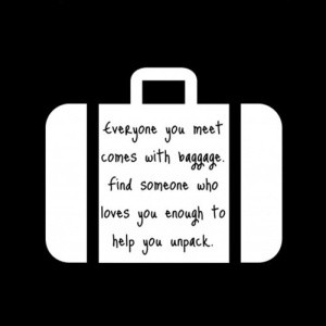 Baggage quote on suitcase by TerriInVA