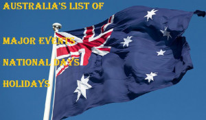 Australia Major Events CALENDAR 2015 Holidays Observances Sporting ...