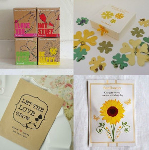 10 Garden Themed Wedding Favors: Seed packet. http://memorablewedding ...