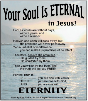Having an Eternal soul in Jesus Christ Poem - Eternal life from God