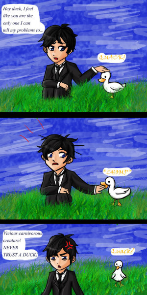 Will Herondale Duck Quotes Never trust a duck! by tetra-