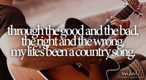 country song lyrics quotes about life
