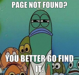 found, funny, page, sign, sponge bob, text