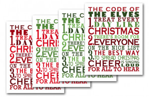 ... to Free Printable Subway Art | Christmas Subway Art Inspired by ELF