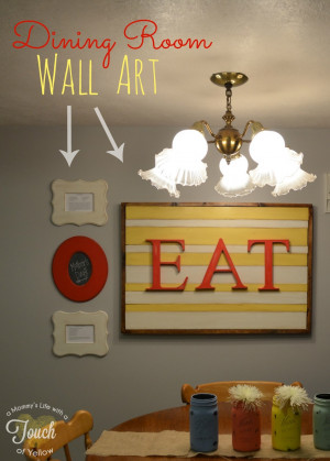 Dining Room Wall Art {Poppyseed Projects}