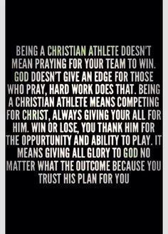 ... Christian athlete I know. Here you go Amber Jones, my Christian