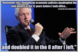 Republican Economics, quadrupled the debt. What don't people ...