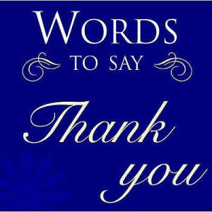 Words to Say Thank You - Sarah Hoggett