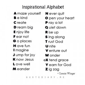 inspirational alphabet...