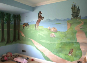 Horse Wall Murals Village New Decorating Ideas of Beauty Horse Wall ...