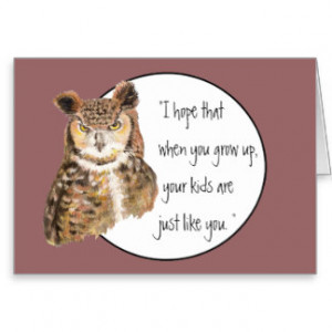 Owl Sayings Cards & More