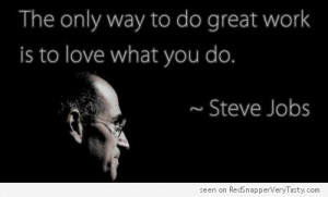 Steve Jobs – Do Great Work, Love What You Do