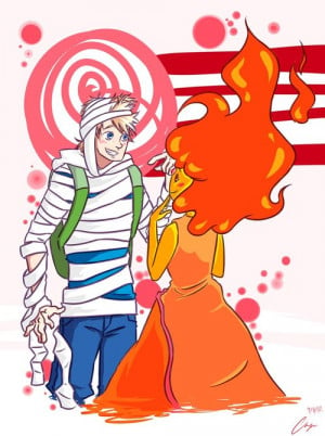 Adventure Time Finn and Flame Princess Fan Fiction