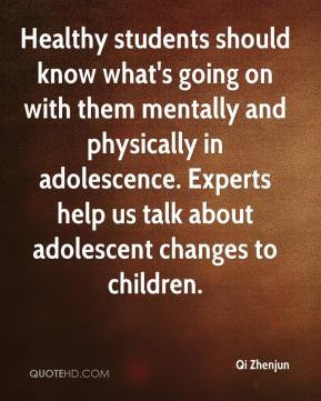 ... adolescence. Experts help us talk about adolescent changes to children