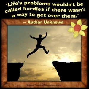 and Inspirational Quotes - Life's problems wouldn't be called hurdles ...