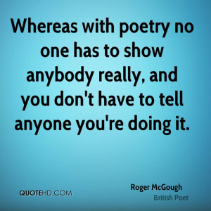 Roger McGough Poetry Quotes