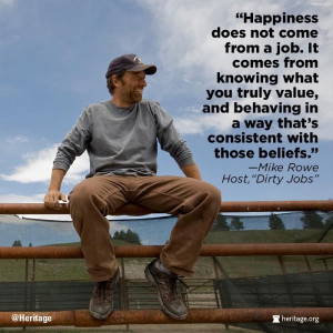 Mike Rowe (Dirty Jobs) on Happiness