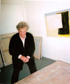 Photograph of Cuillin Bantock in his studio