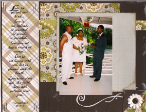 note: Preprinted quotes/verses are the perfect touch for wedding pages ...