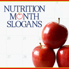 nutrition month slogans