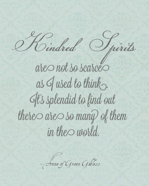 Anne of Green Gables April: Kindred Spirits Printable