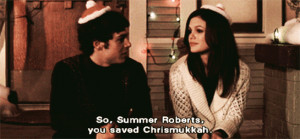 Então, Summer Roberts, você salvou o Chrismukkah