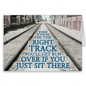 right_track_quote_on_photograph_cards ...