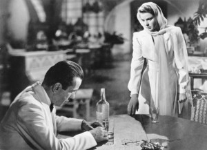 Still of Ingrid Bergman and Humphrey Bogart in Casablanca (1942)