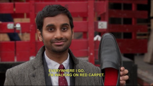 Tom Haverford should be given a prize for not wanting to punch him ...