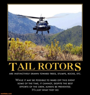 Helicopter With A Rock And Now You Give Hi Demotivational Poster