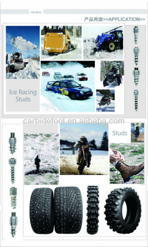 tungsten carbide winter car tire studs/truck spiral tire studs