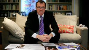 Royal author Andrew Morton at his home in London Picture Ben