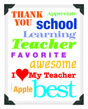 Freebie Friday – Teacher Appreciation Day Printable!