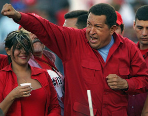 file picture shows Venezuelan President and reelection candidate Hugo ...