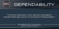 few words from Sir Winston Churchill More