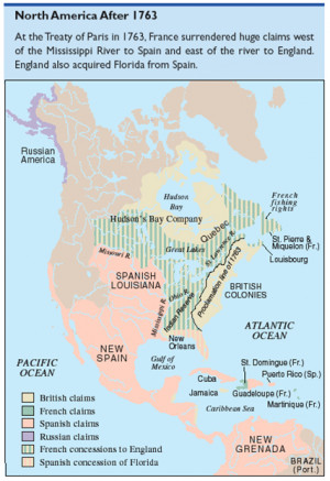 North America 1763