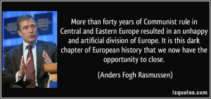 More than forty years of Communist rule in Central and Eastern Europe ...