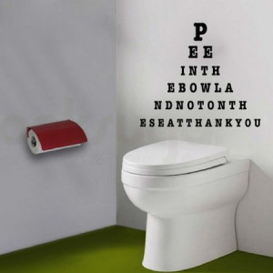 Funny Bathroom Wall Decals _ TrendyWallDesigns.com