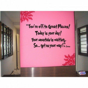 You're Off to Great Places - Dr. Seuss Wall Lettering