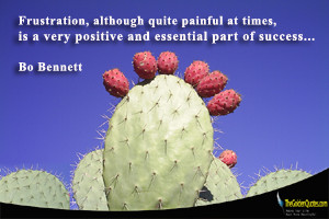 Frustration, although quite painful at times, is a very positive and ...