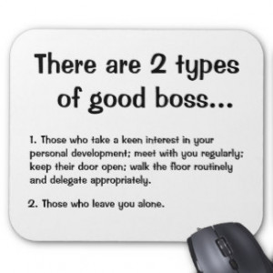 Boss Mousepad - Funny Boss Wisdom - Types of Boss