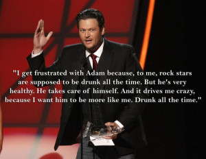Why Blake Shelton Wants Adam Levine to Start Drinking