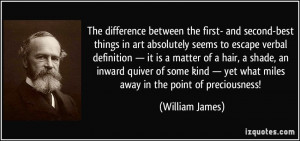 The difference between the first- and second-best things in art ...