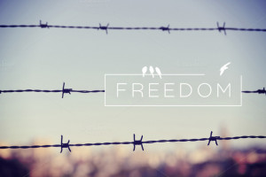 Freedom quote concept - People - 1