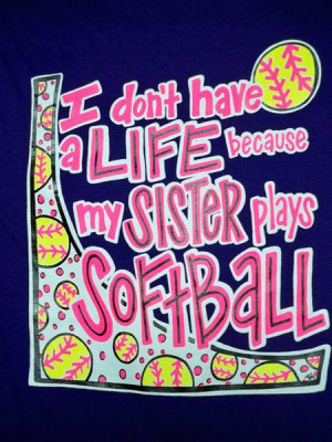 Softball T Shirt Sister