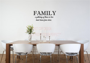 / Vinyl Wall Decals / Kitchen/Laundry/Bathroom / Family a gathering ...