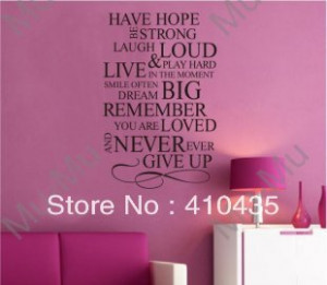 Have-Hope--Never-ever-Give-Up-Art-Vinyl-sticker-decor-Wall-Quote ...