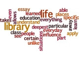 Wordle: Gloria Estefan quote about libraries