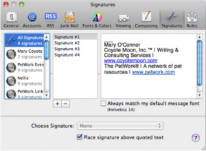 Add a Signature to Your Email Messages in Apple Mail - Screen shot ...