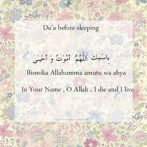 Prayer before sleep